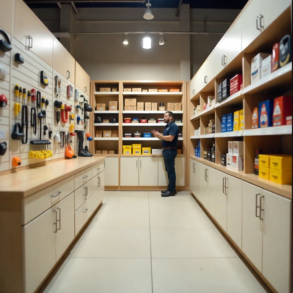 Tools required for installation displayed on surface